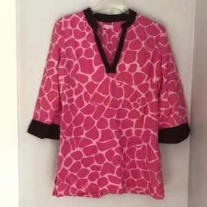 Lilly Pulitzer pink printed tunic/cover up.